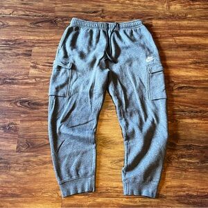 Nike Men's Charcoal Cargo Joggers